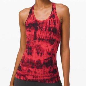 Lululemon Cool Racerback II Nulu *Game Day Game Day Red Black Multi